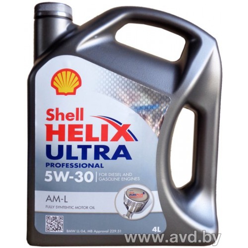 Масло моторное Shell Helix Ultra Professional AM-L 5W-30 (4L)